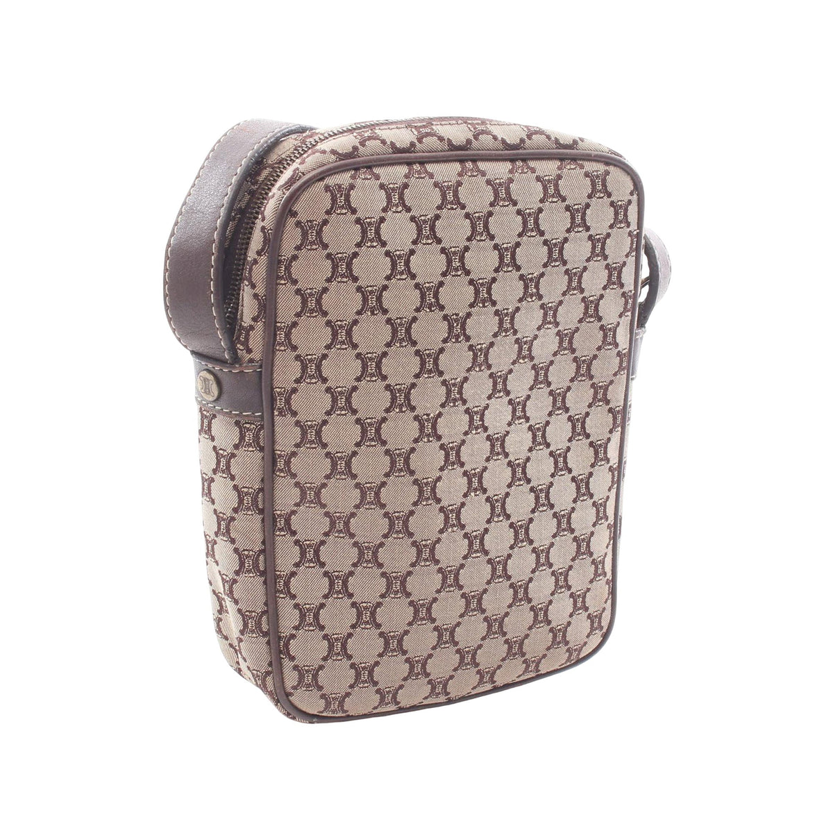 Celine Macadam Canvas Crossbody — Beige