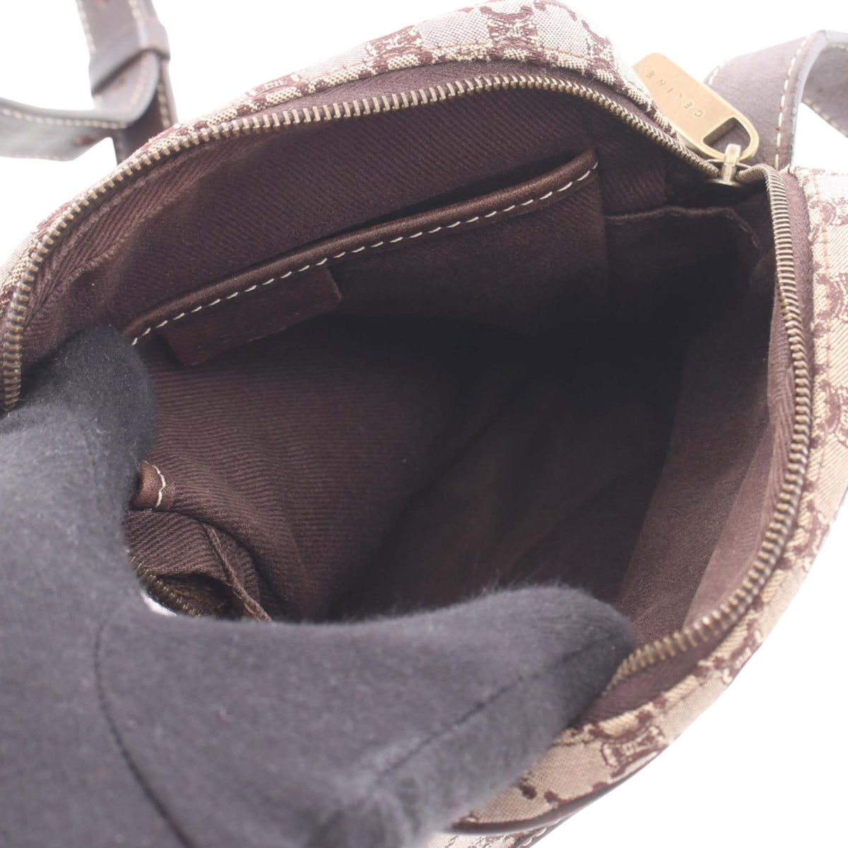 Celine Macadam Canvas Crossbody — Beige