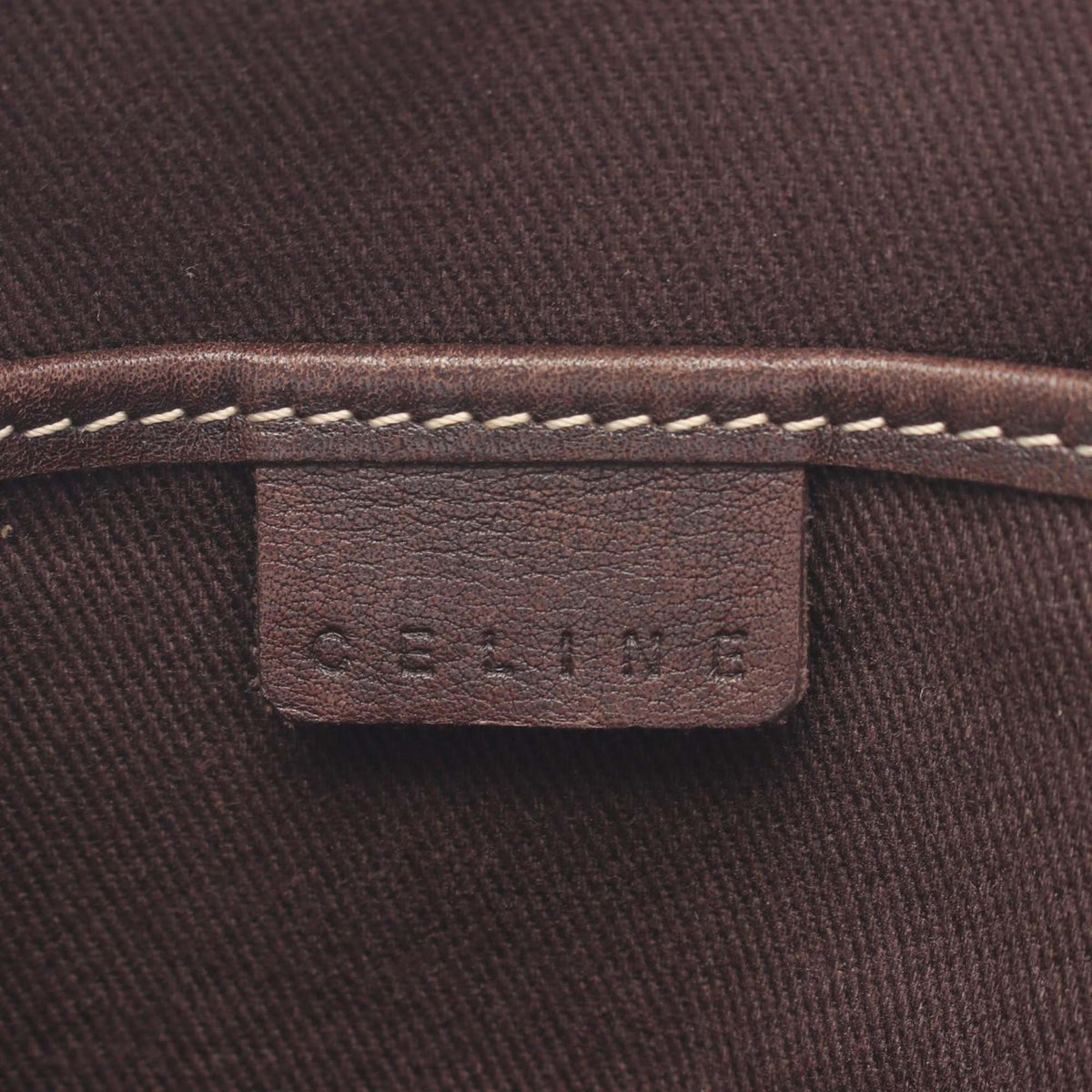 Celine Macadam Canvas Crossbody — Beige