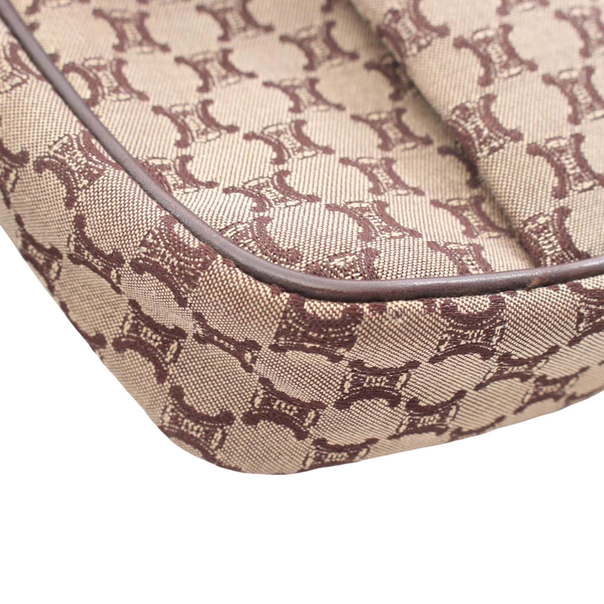 Celine Macadam Canvas Crossbody — Beige