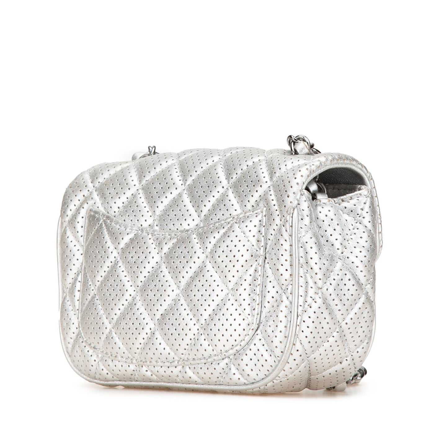 Chanel Mini Perforated Lambskin Punch Flap