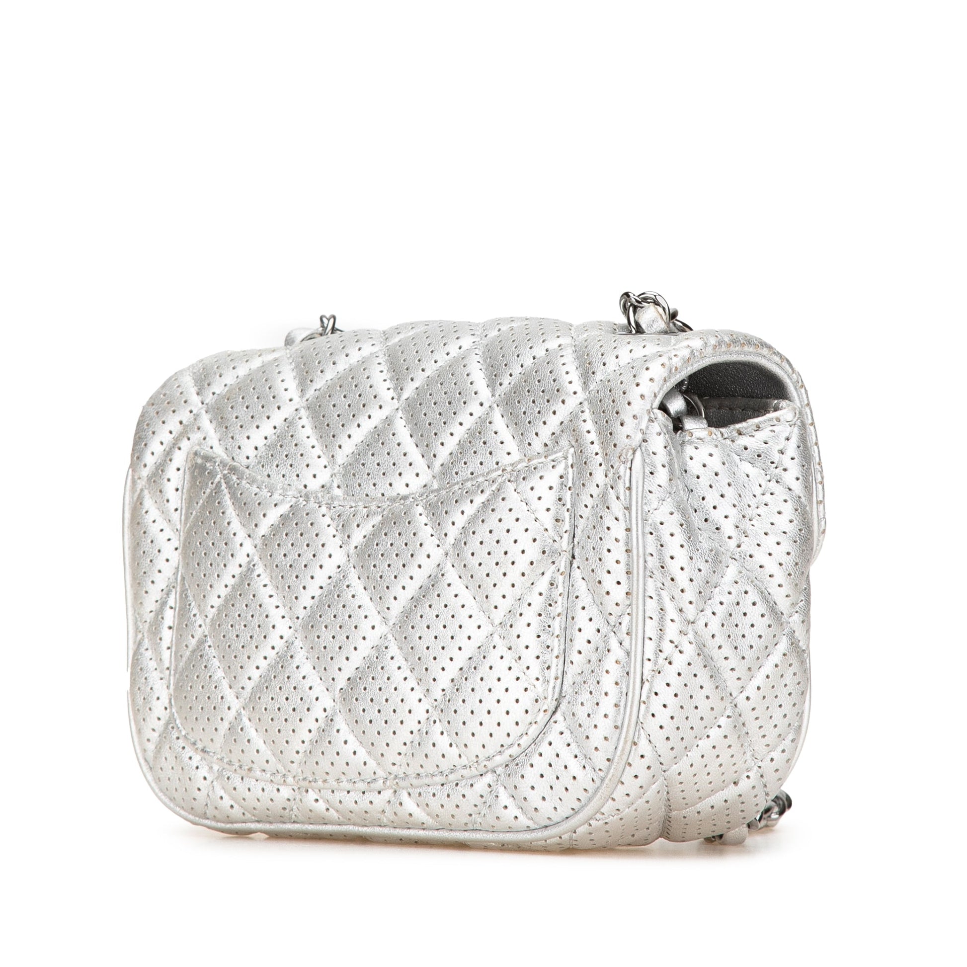 Chanel Mini Perforated Lambskin Punch Flap