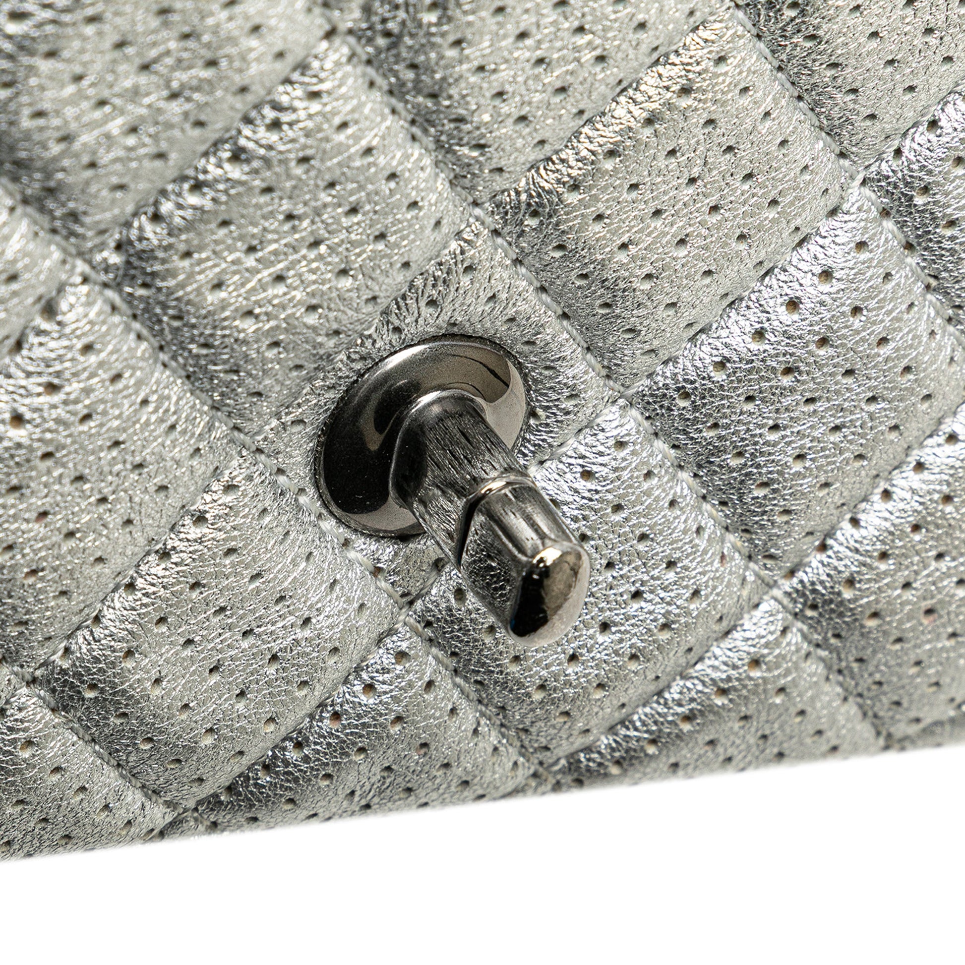 Chanel Mini Perforated Lambskin Punch Flap