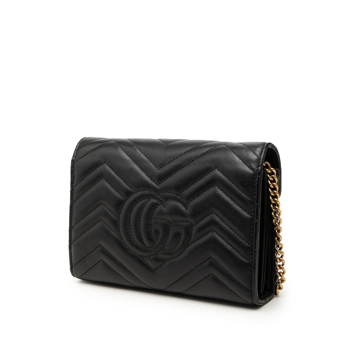 Gucci GG Marmont Matelasse Calfskin Wallet On Chain