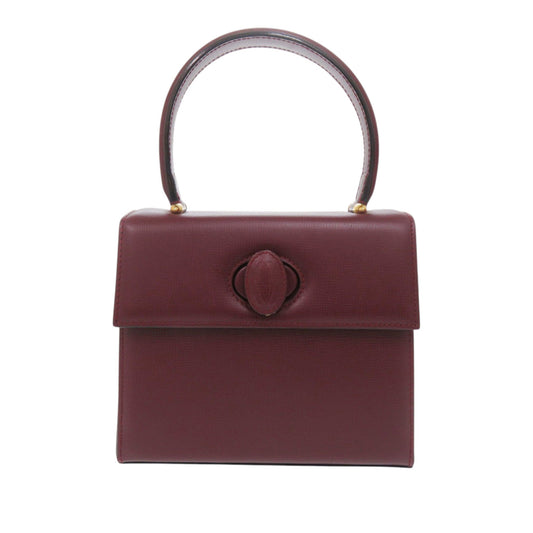 Cartier Leather Must de Cartier Turn Lock Handbag