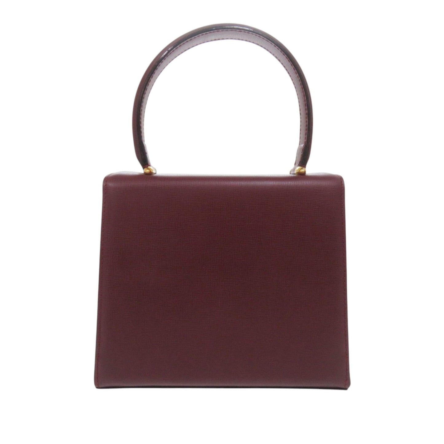 Cartier Leather Must de Cartier Turn Lock Handbag