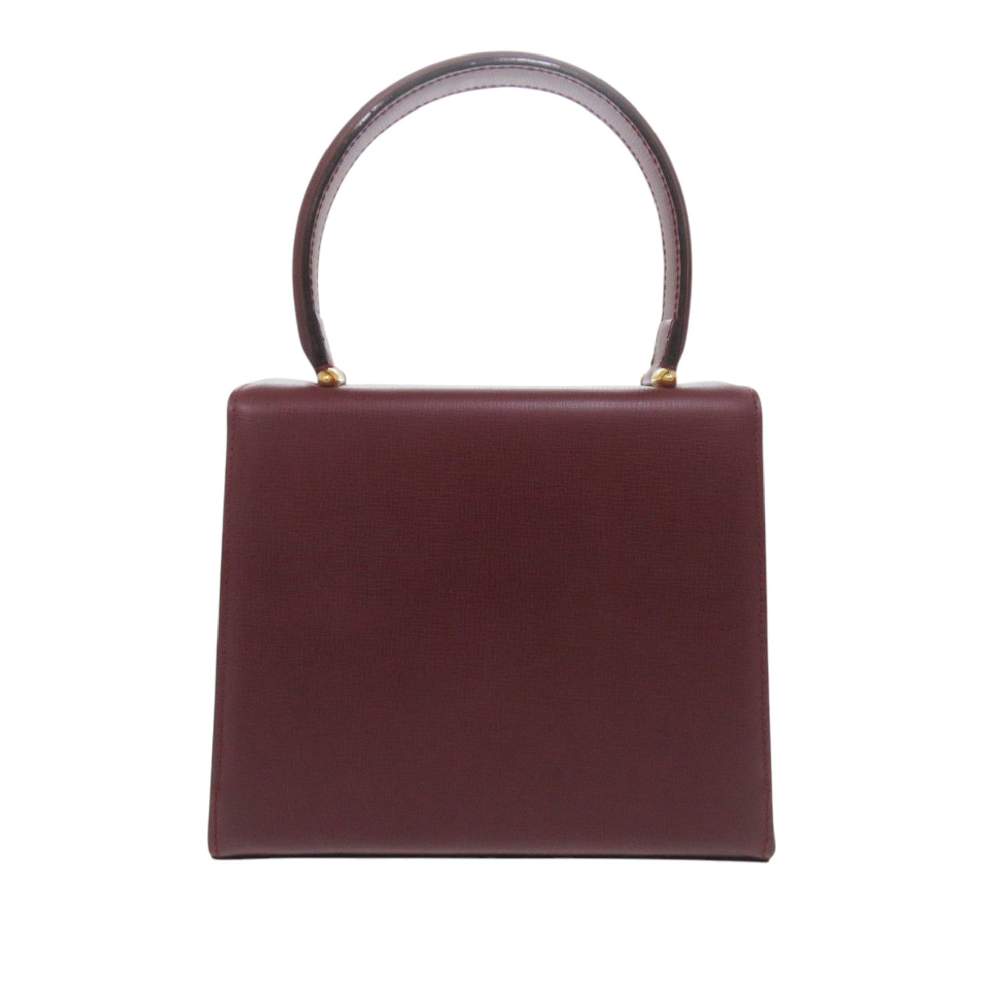 Cartier Leather Must de Cartier Turn Lock Handbag