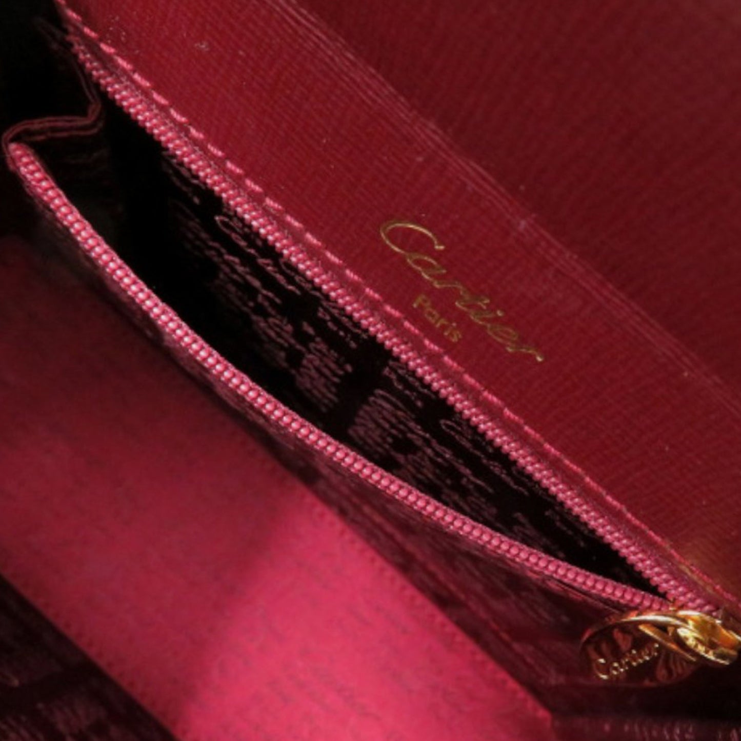 Cartier Leather Must de Cartier Turn Lock Handbag