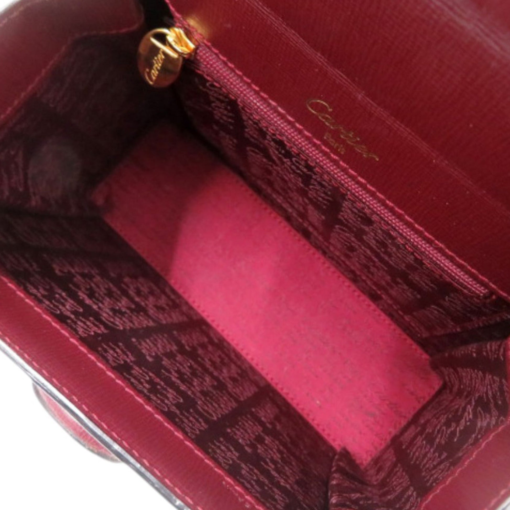 Cartier Leather Must de Cartier Turn Lock Handbag