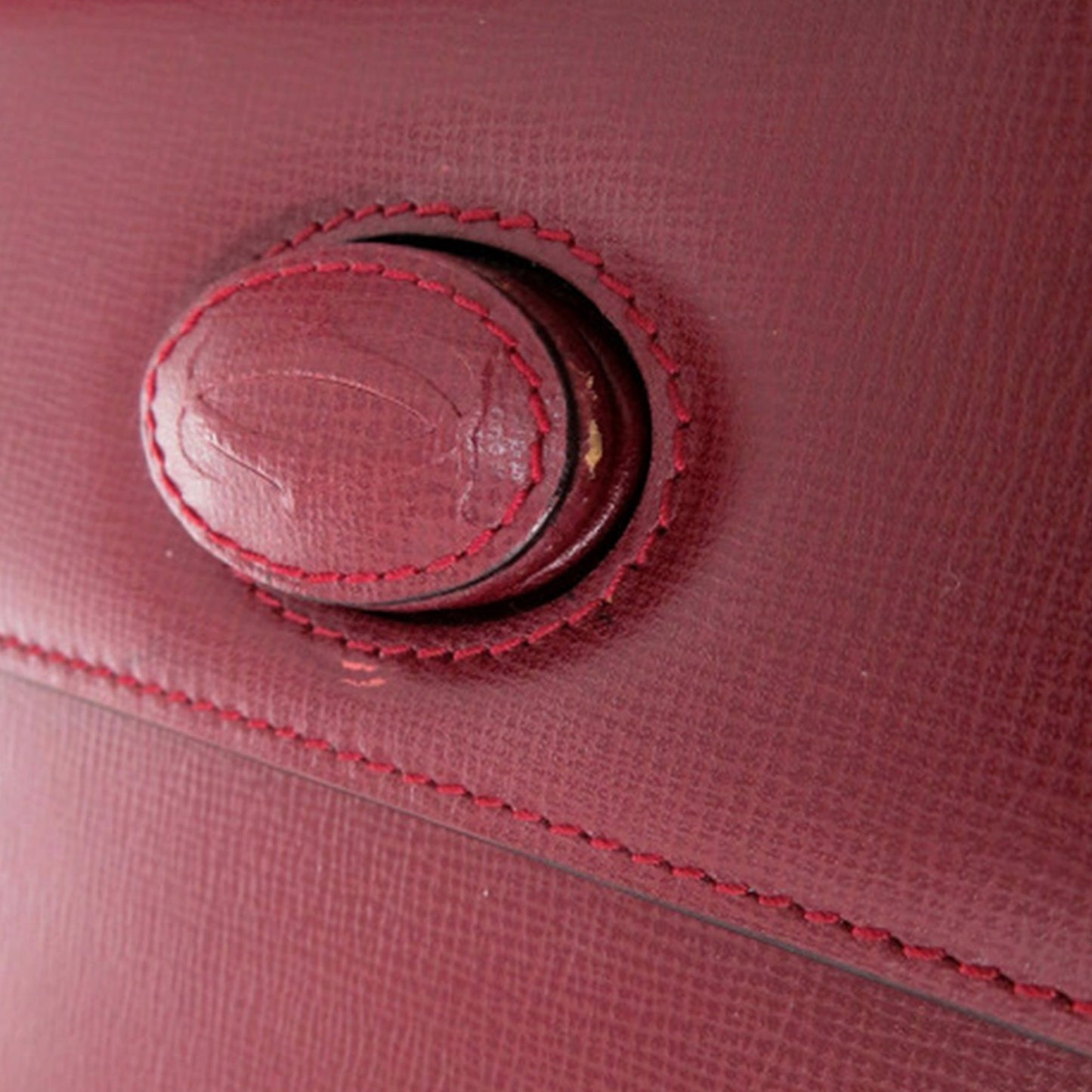 Cartier Leather Must de Cartier Turn Lock Handbag