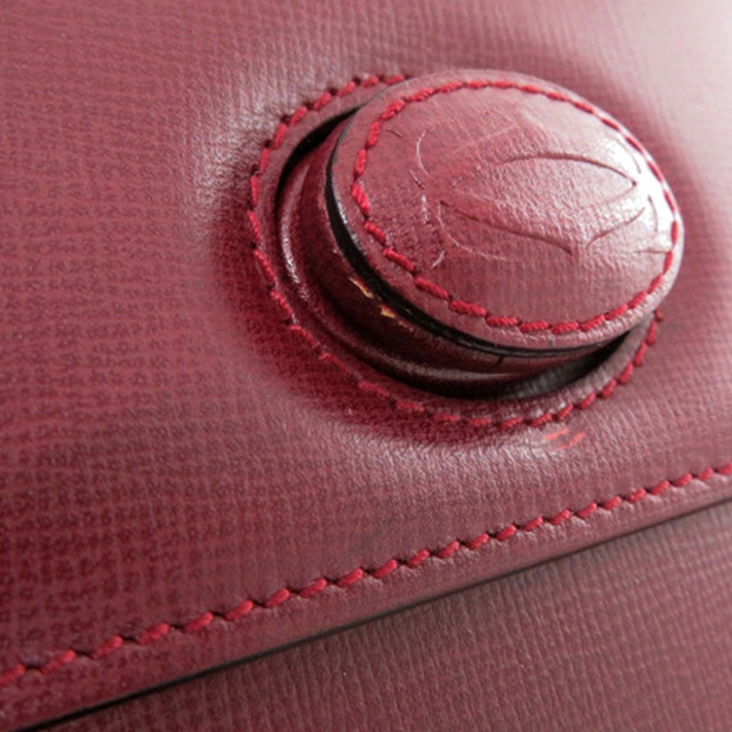 Cartier Leather Must de Cartier Turn Lock Handbag