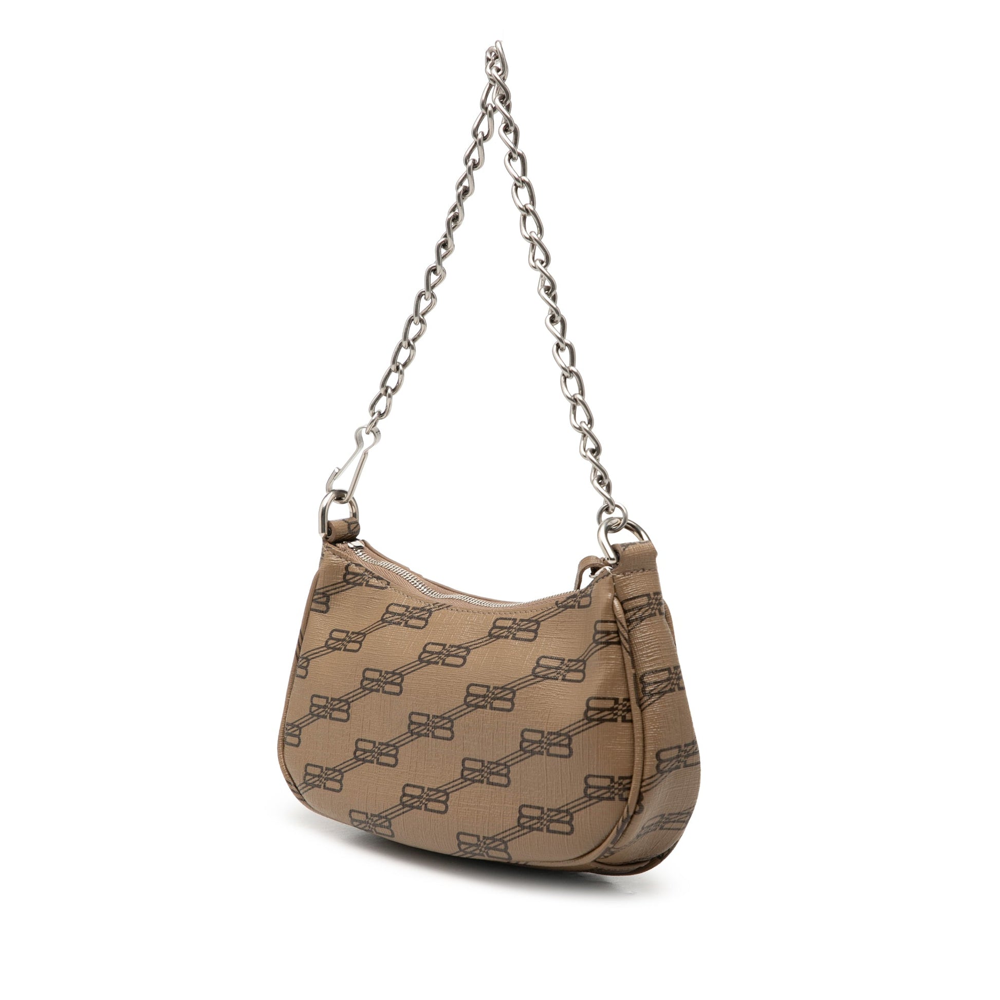Balenciaga Mini BB Monogram Coated Canvas Le Cagole Satchel