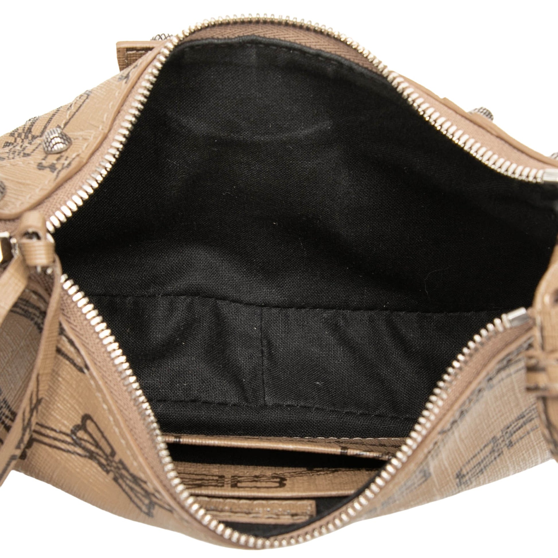 Balenciaga Mini BB Monogram Coated Canvas Le Cagole Satchel