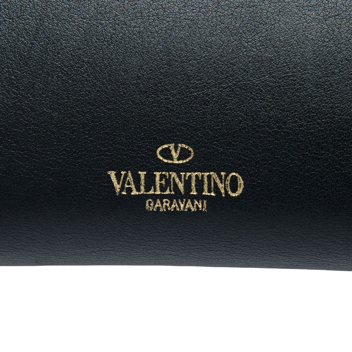 Valentino Bicolor Leather Rockstud Wallet on Chain