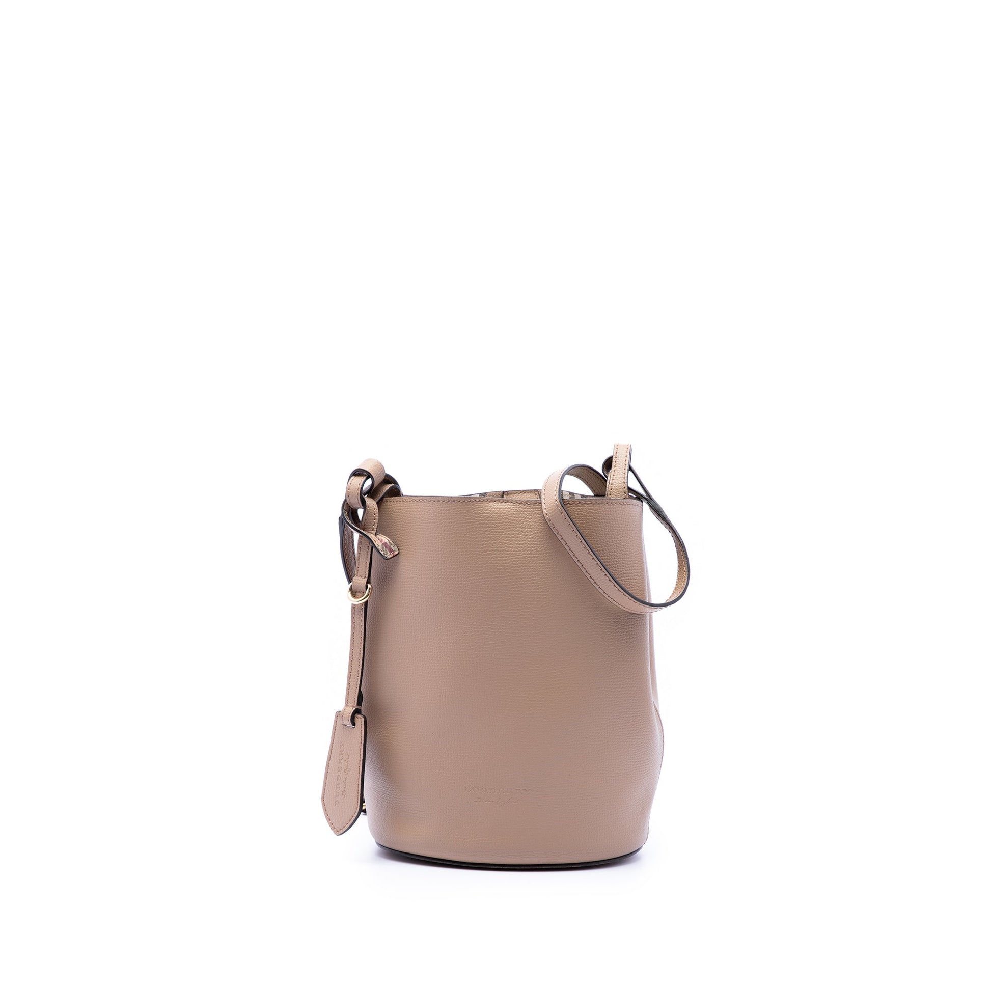 Burberry Leather Lorne Bucket Bag