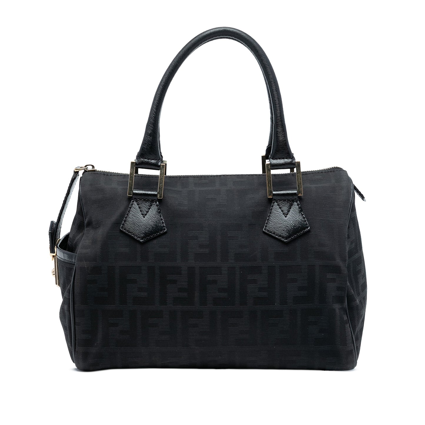 Fendi Zucca Canvas Boston Bag