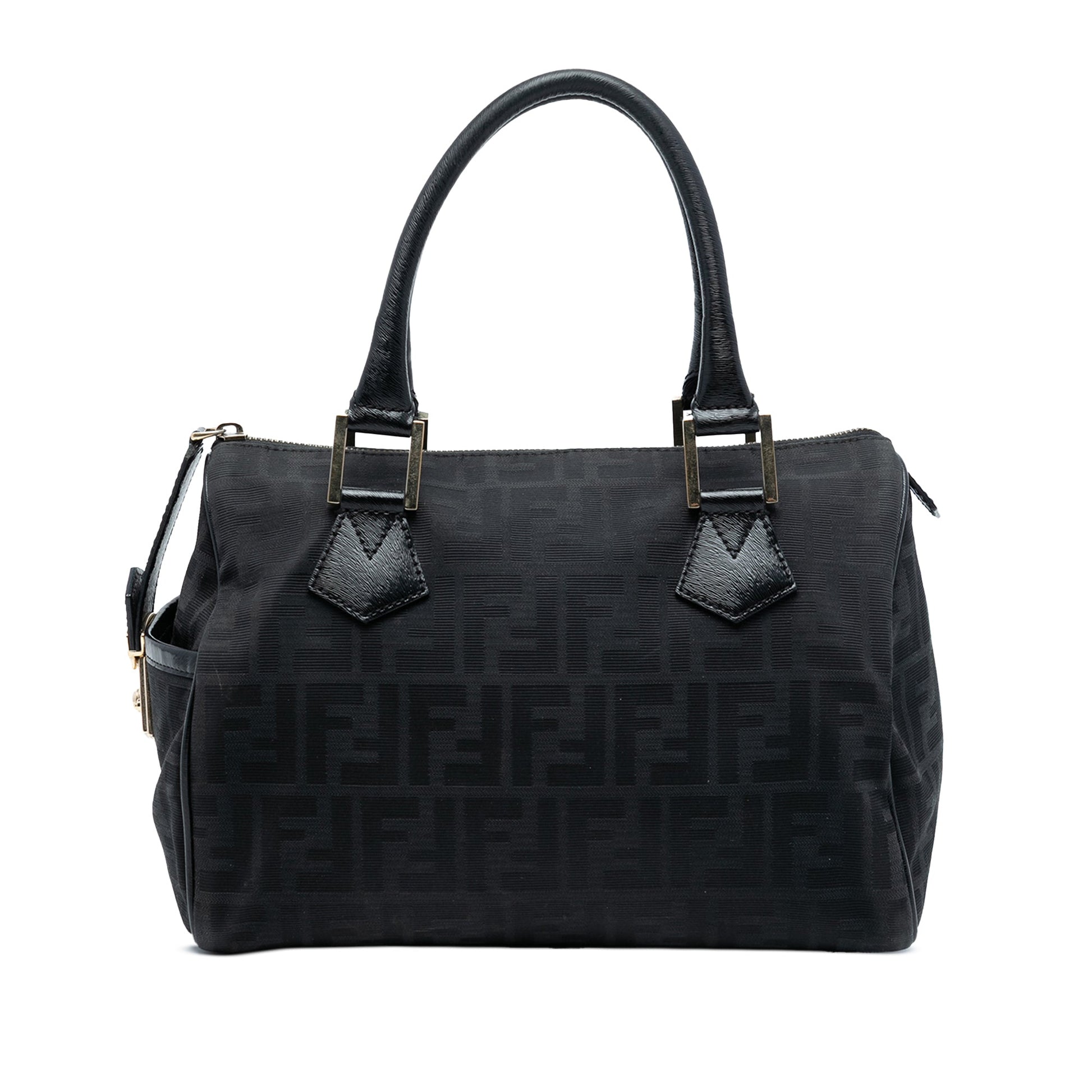 Fendi Zucca Canvas Boston Bag
