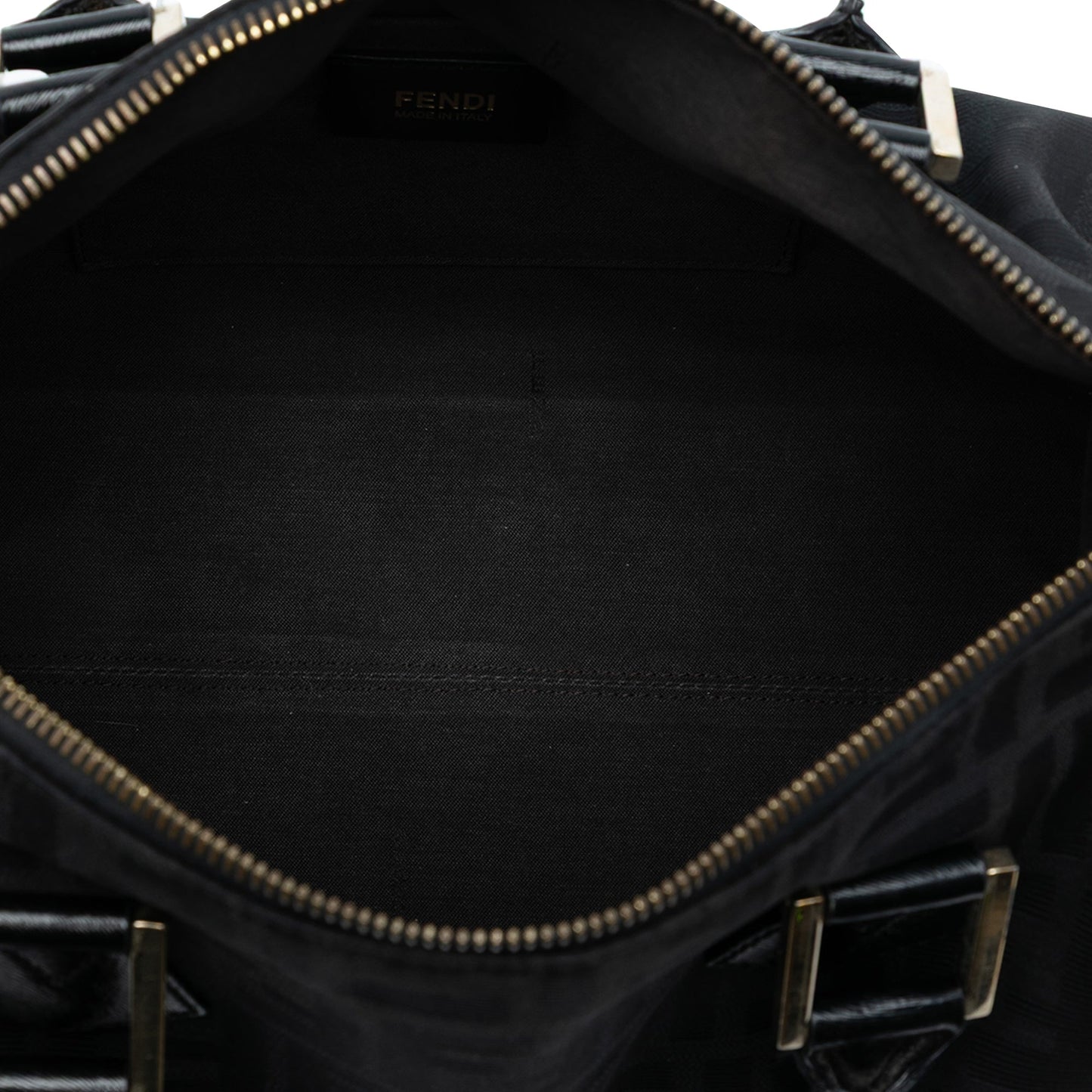Fendi Zucca Canvas Boston Bag