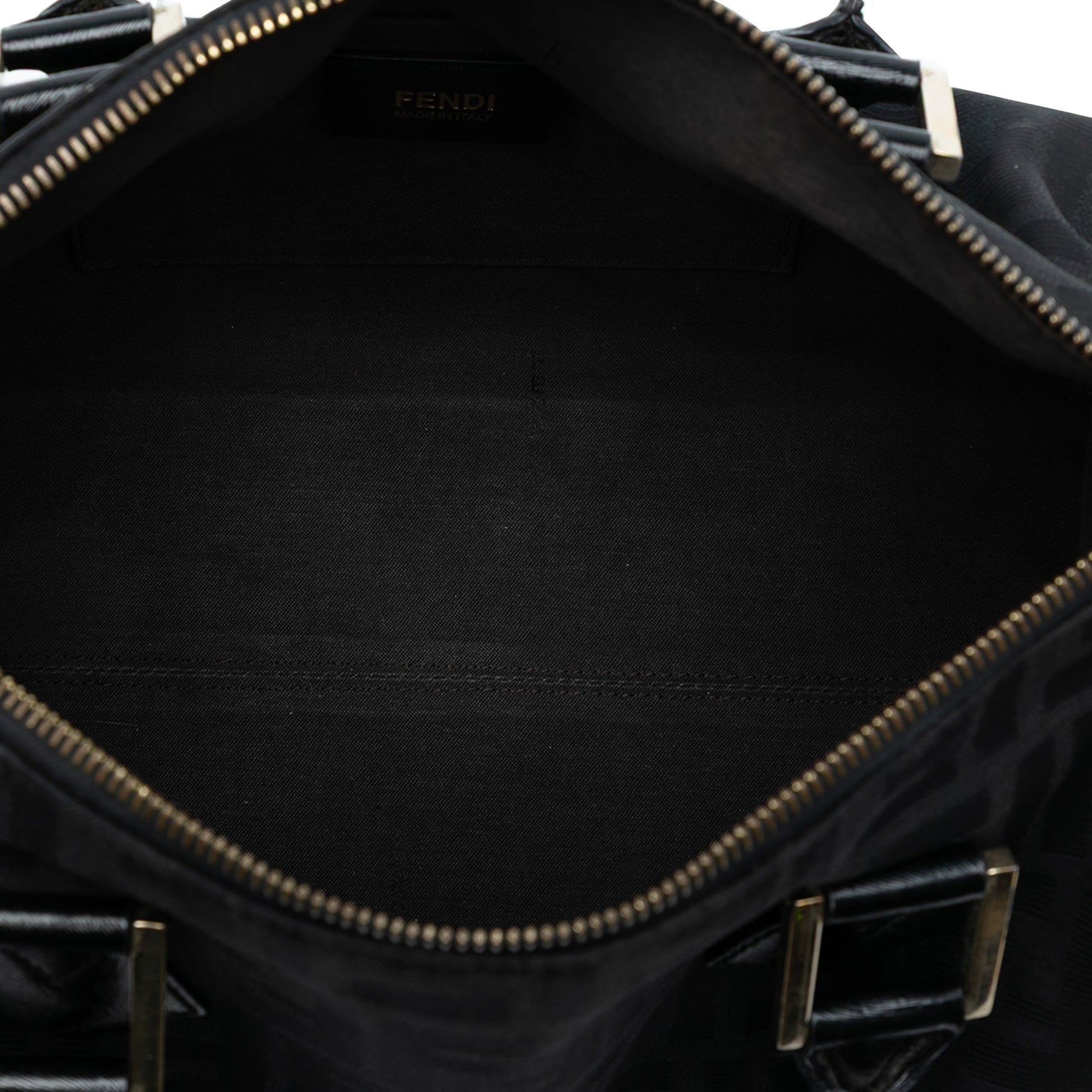 Fendi Zucca Canvas Boston Bag