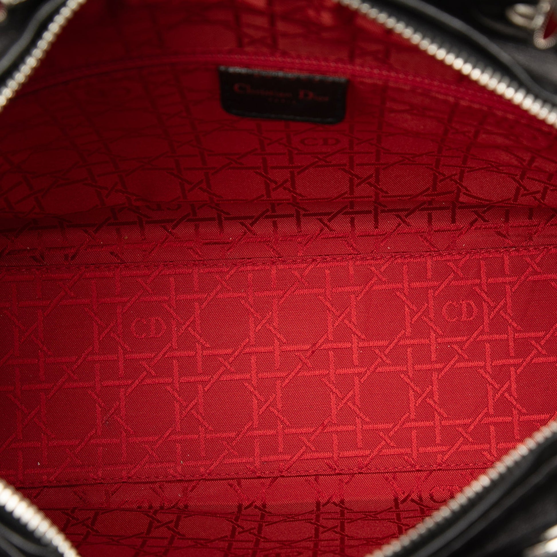 Dior Large Lambskin Cannage Lady Dior