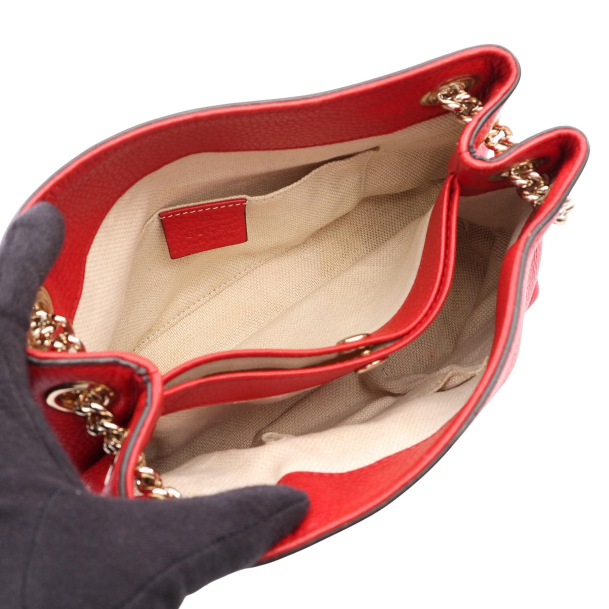 Gucci Small Calfskin Soho Chain Tote