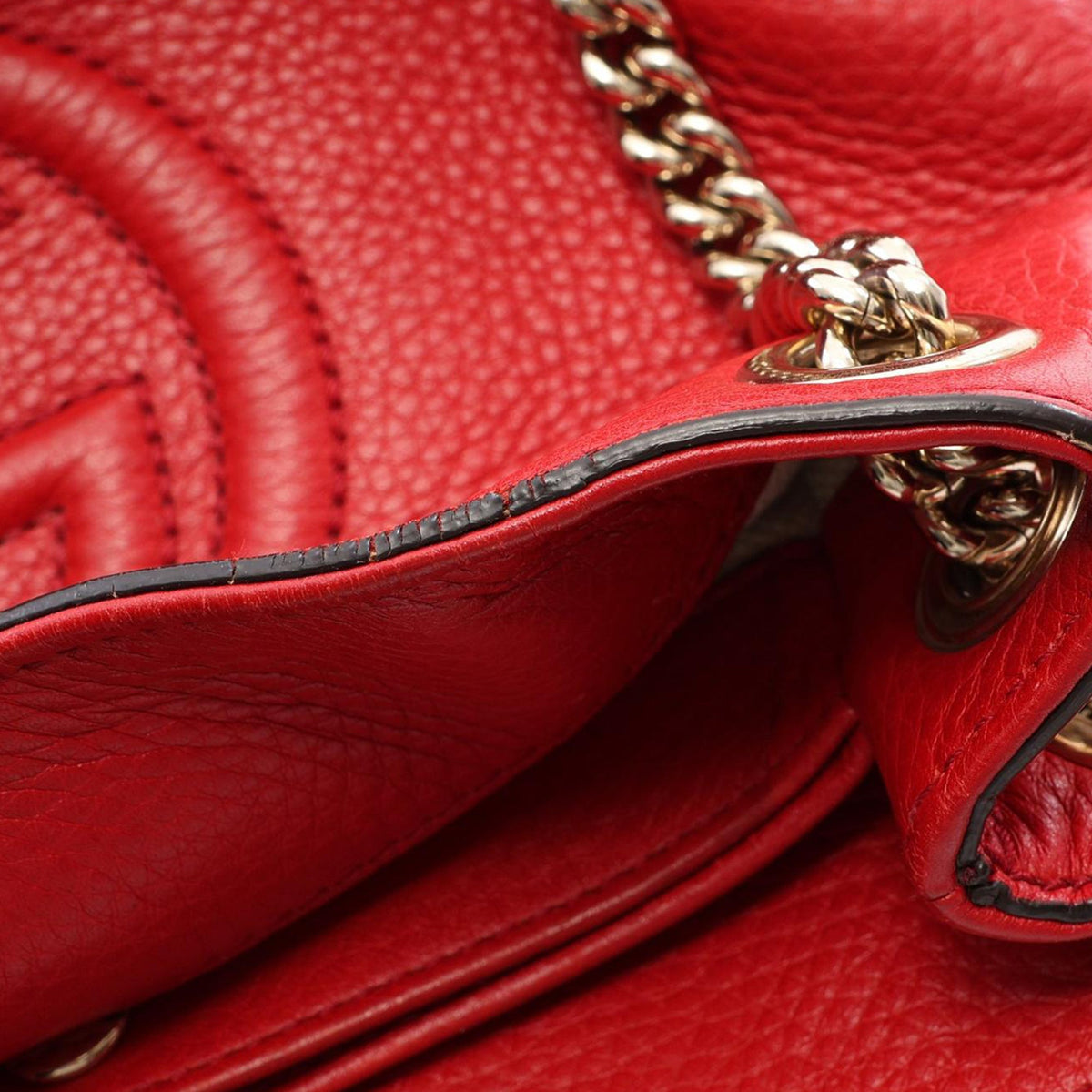 Gucci Small Calfskin Soho Chain Tote
