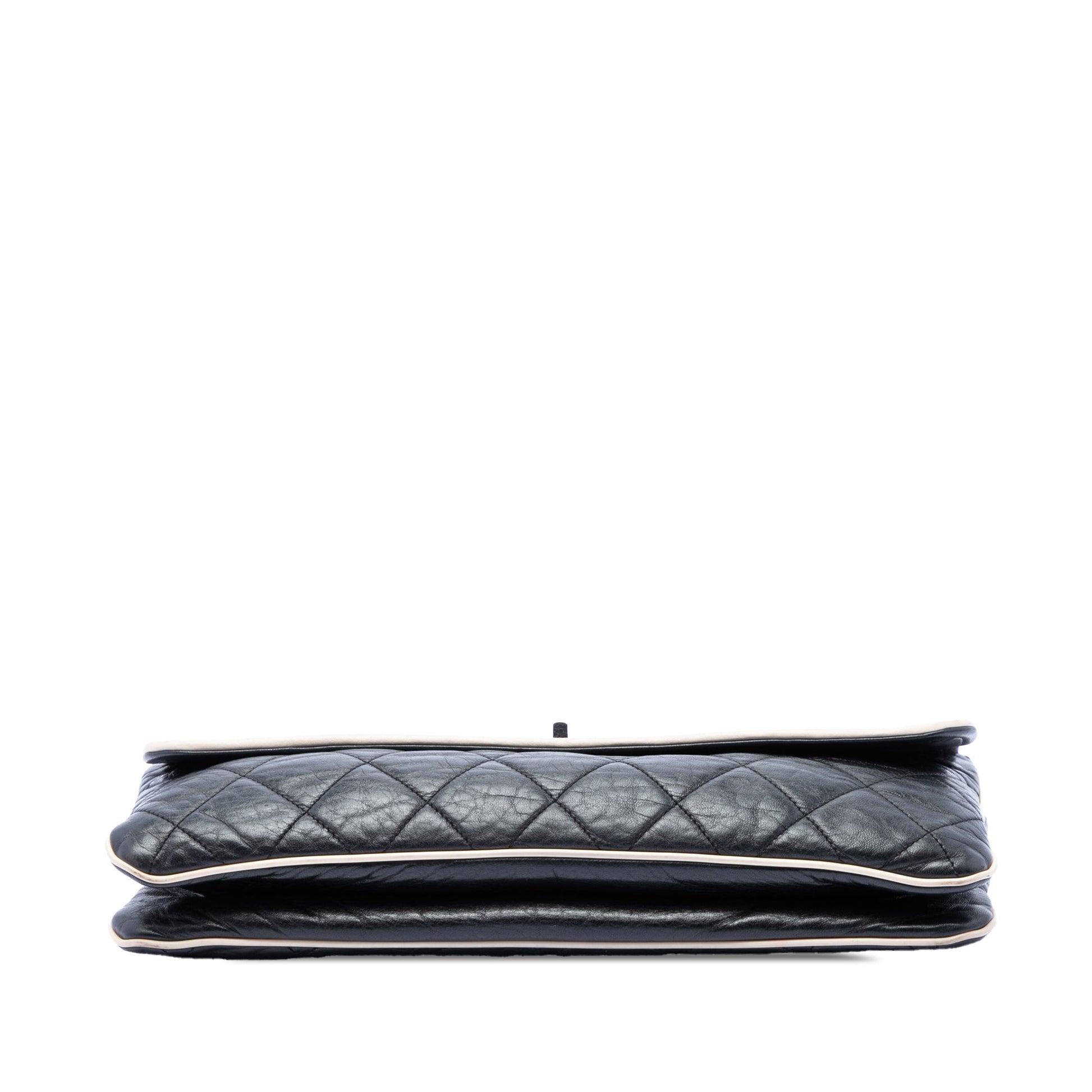 Chanel Quilted Lambskin East West Mademoiselle Flap