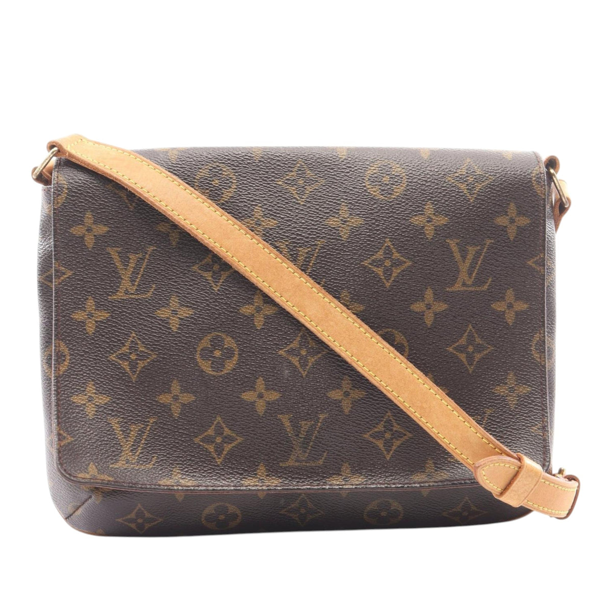 Louis Vuitton Monogram Musette Tango Long Strap — Brown