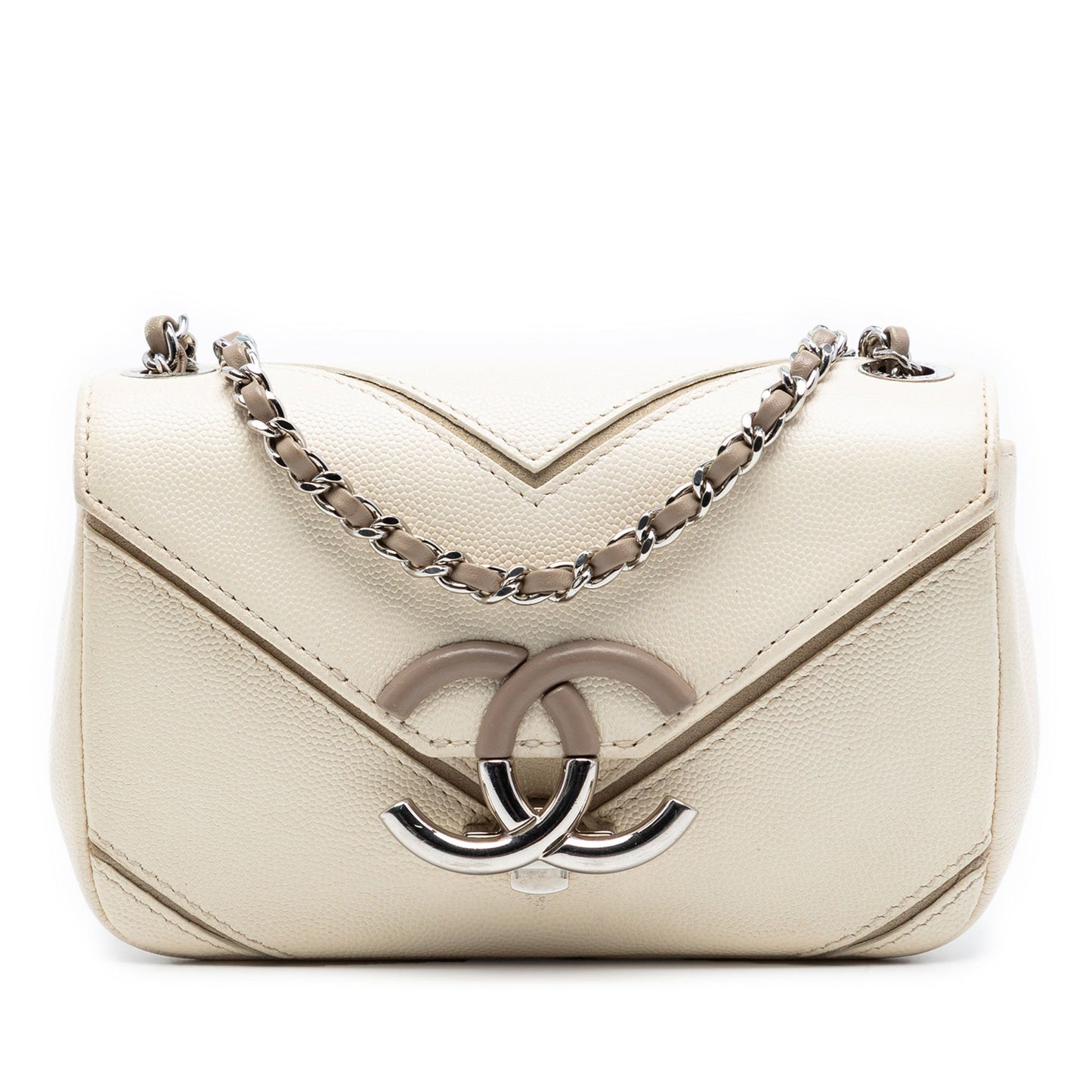 Chanel Small Macro Chevron Caviar Flap