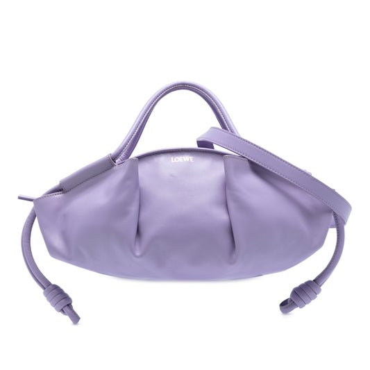 LOEWE Small Shiny Calfskin Paseo Satchel