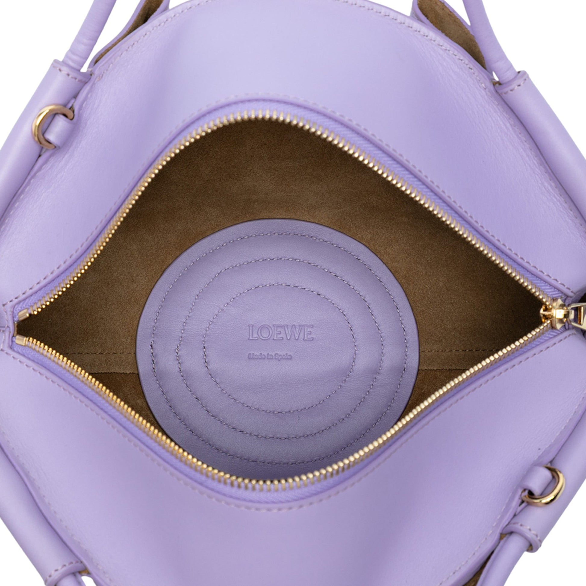 LOEWE Small Shiny Calfskin Paseo Satchel