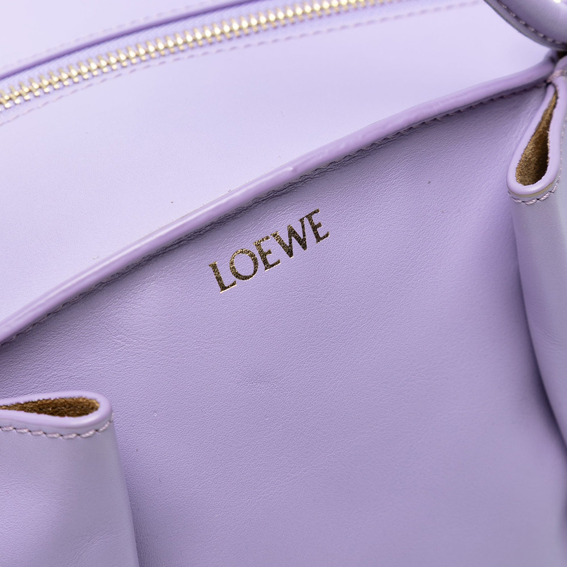 LOEWE Small Shiny Calfskin Paseo Satchel