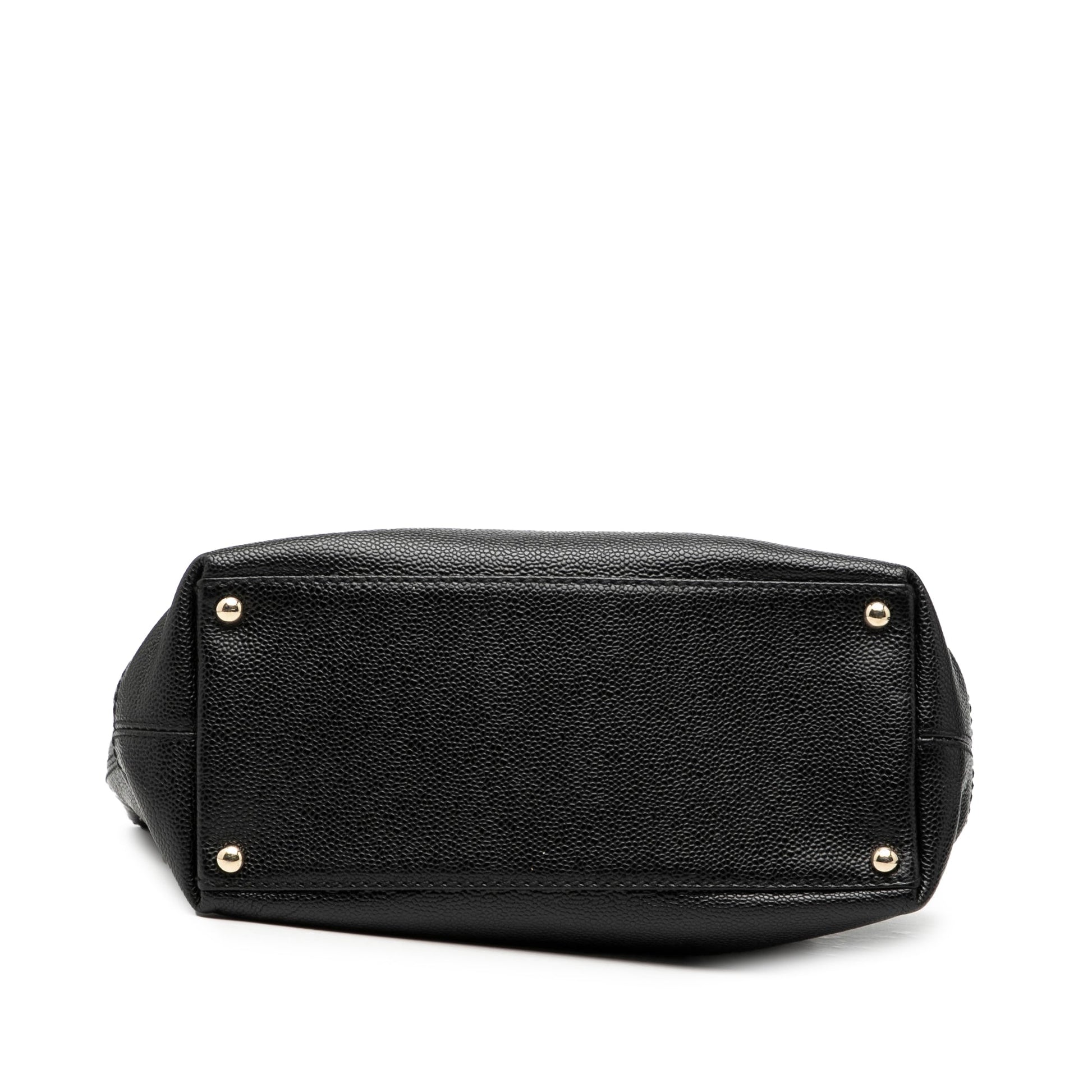 Chanel CC Caviar Drawstring Tote