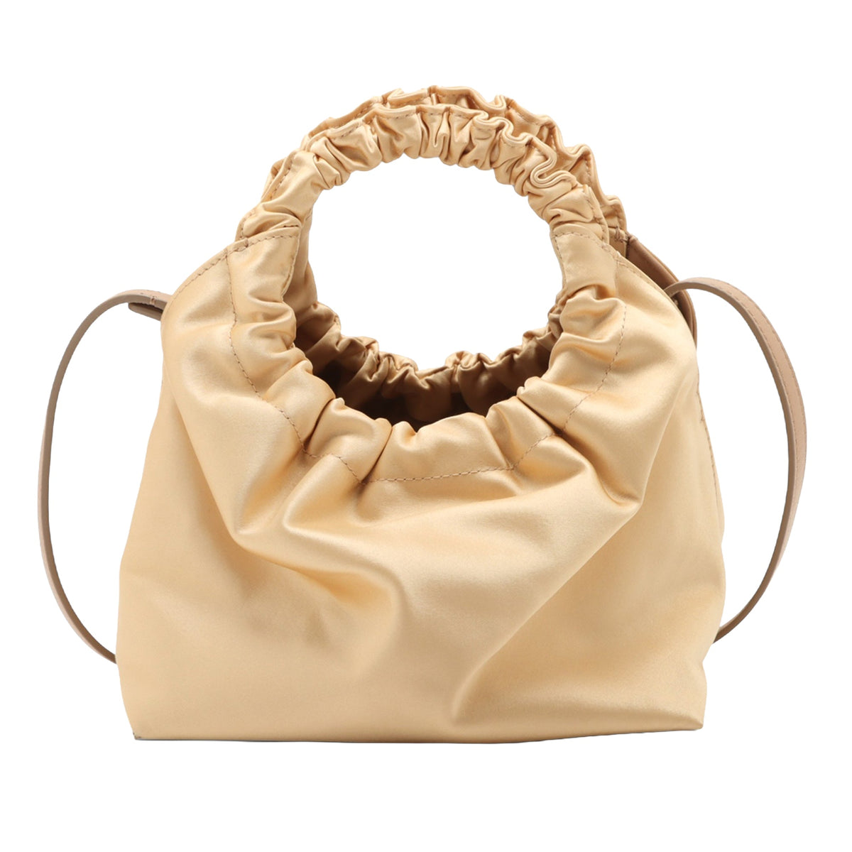 The Row Satin Leather Double Circle — Gold