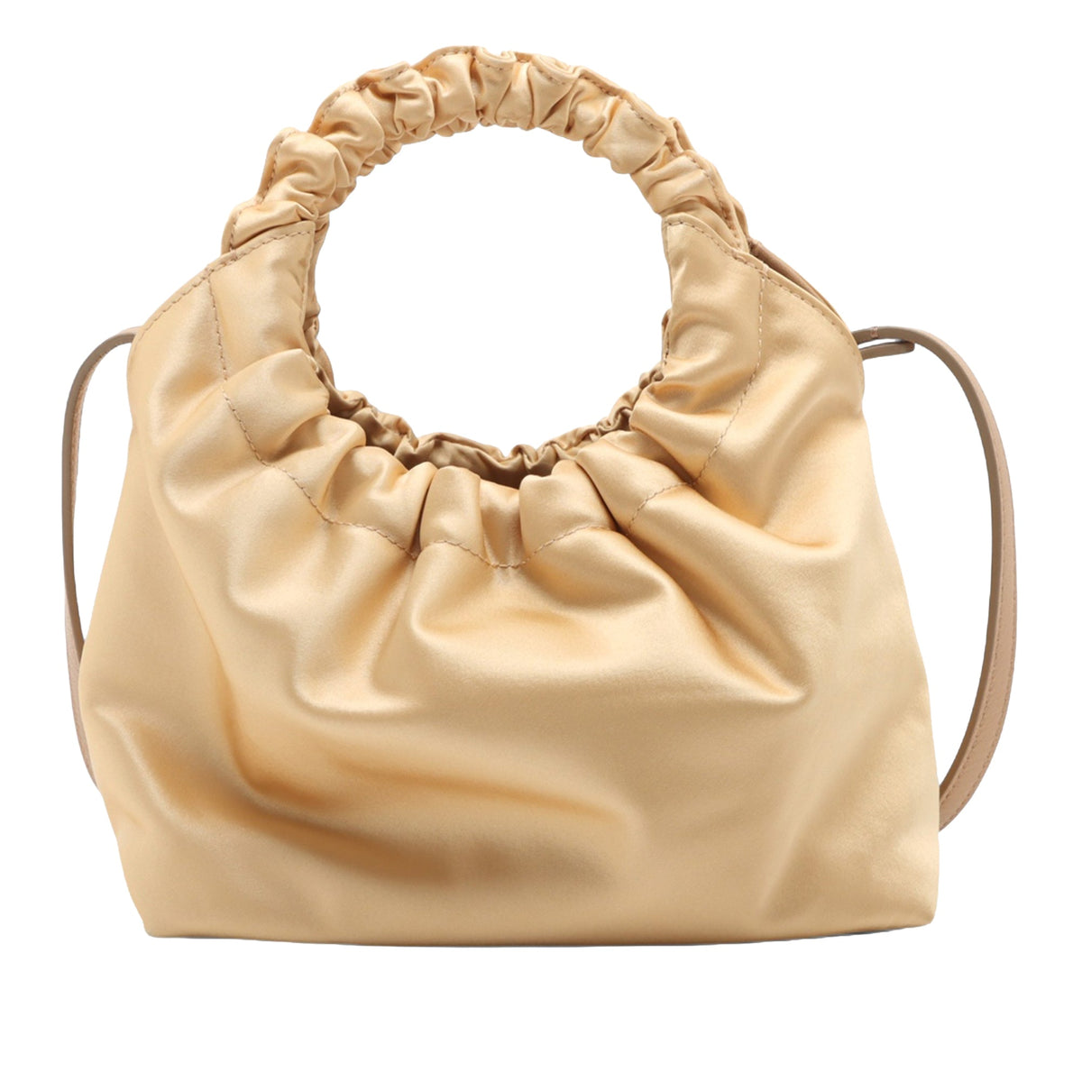 The Row Satin Leather Double Circle — Gold