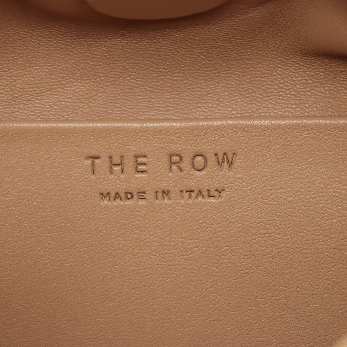 The Row Satin Leather Double Circle — Gold