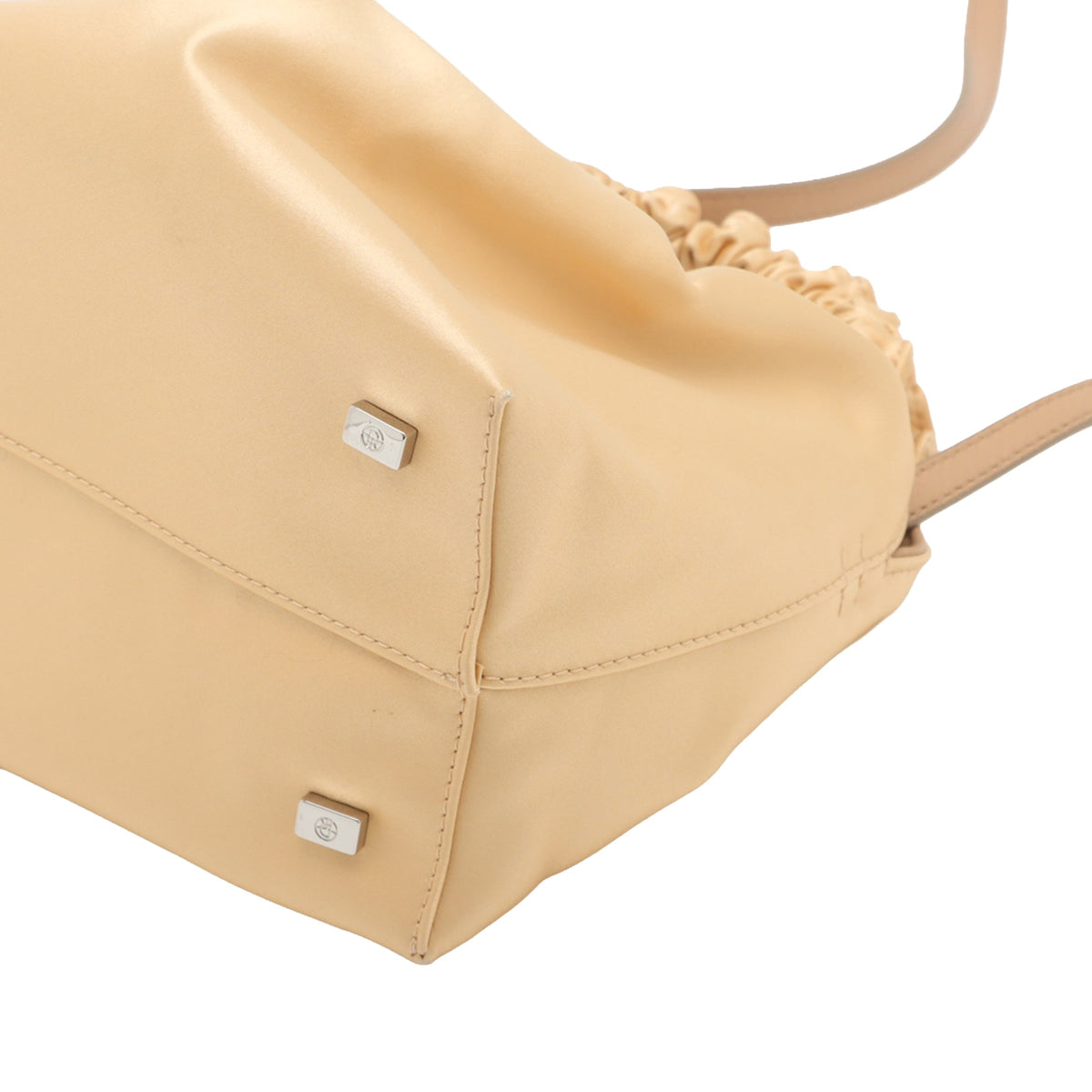 The Row Satin Leather Double Circle — Gold