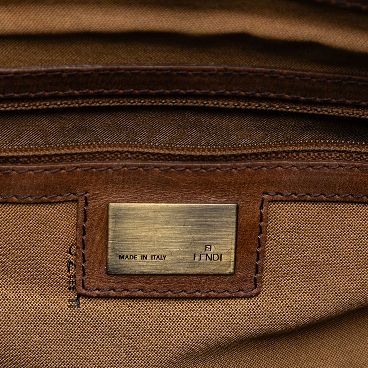 Fendi Zucca Canvas FF Messenger Bag