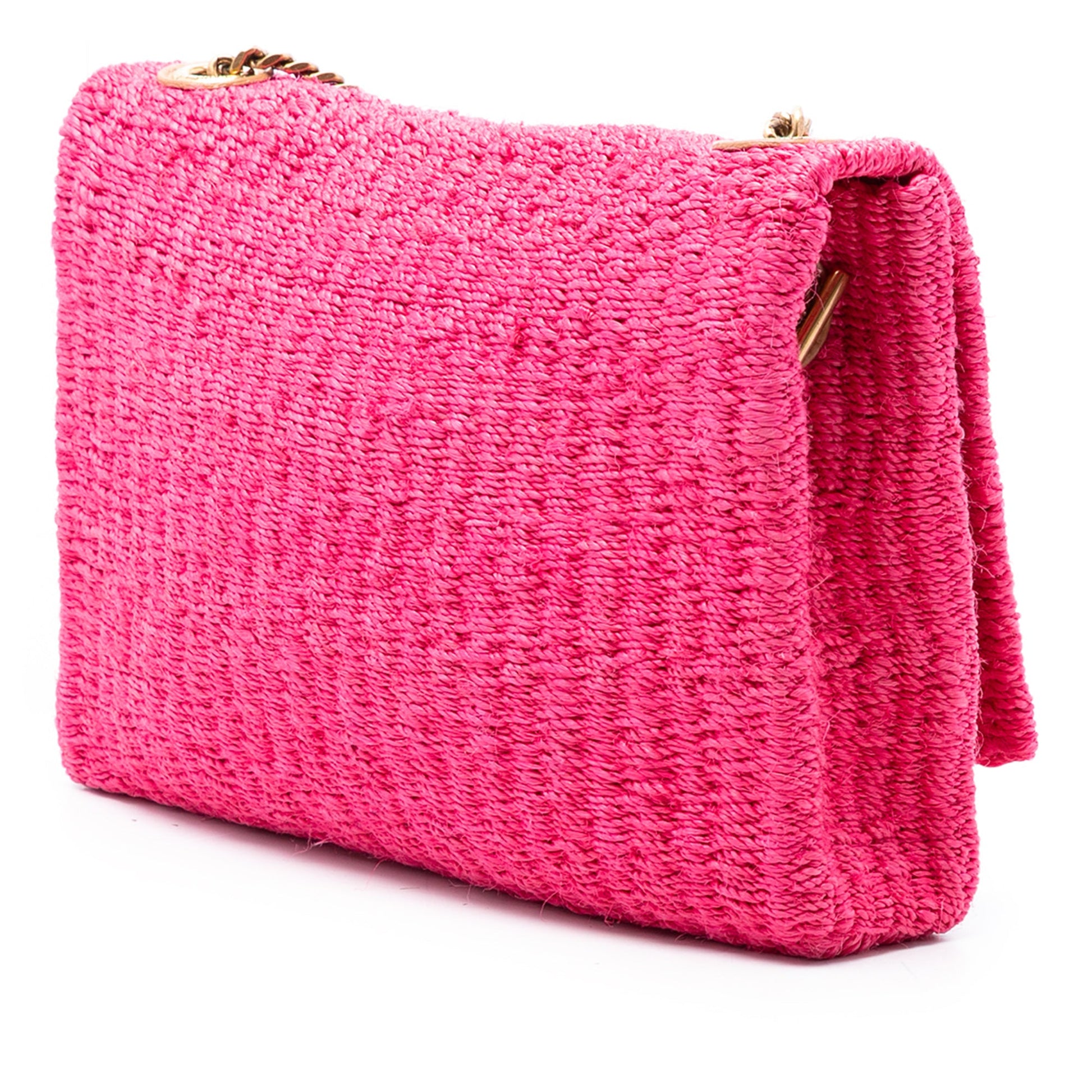 Medium Raffia Monogram Kate Crossbody
