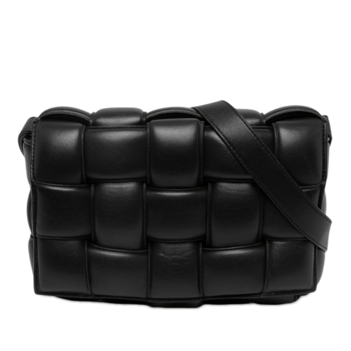 Bottega Veneta Nappa Intrecciato Padded Cassette Crossbody — Black