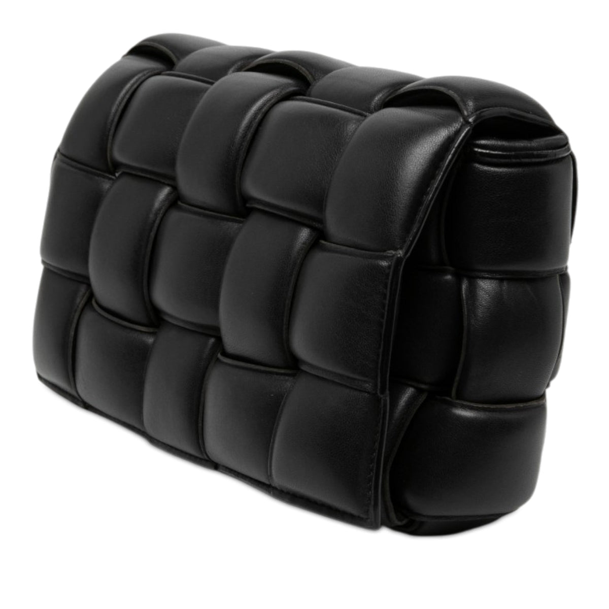 Bottega Veneta Nappa Intrecciato Padded Cassette Crossbody — Black