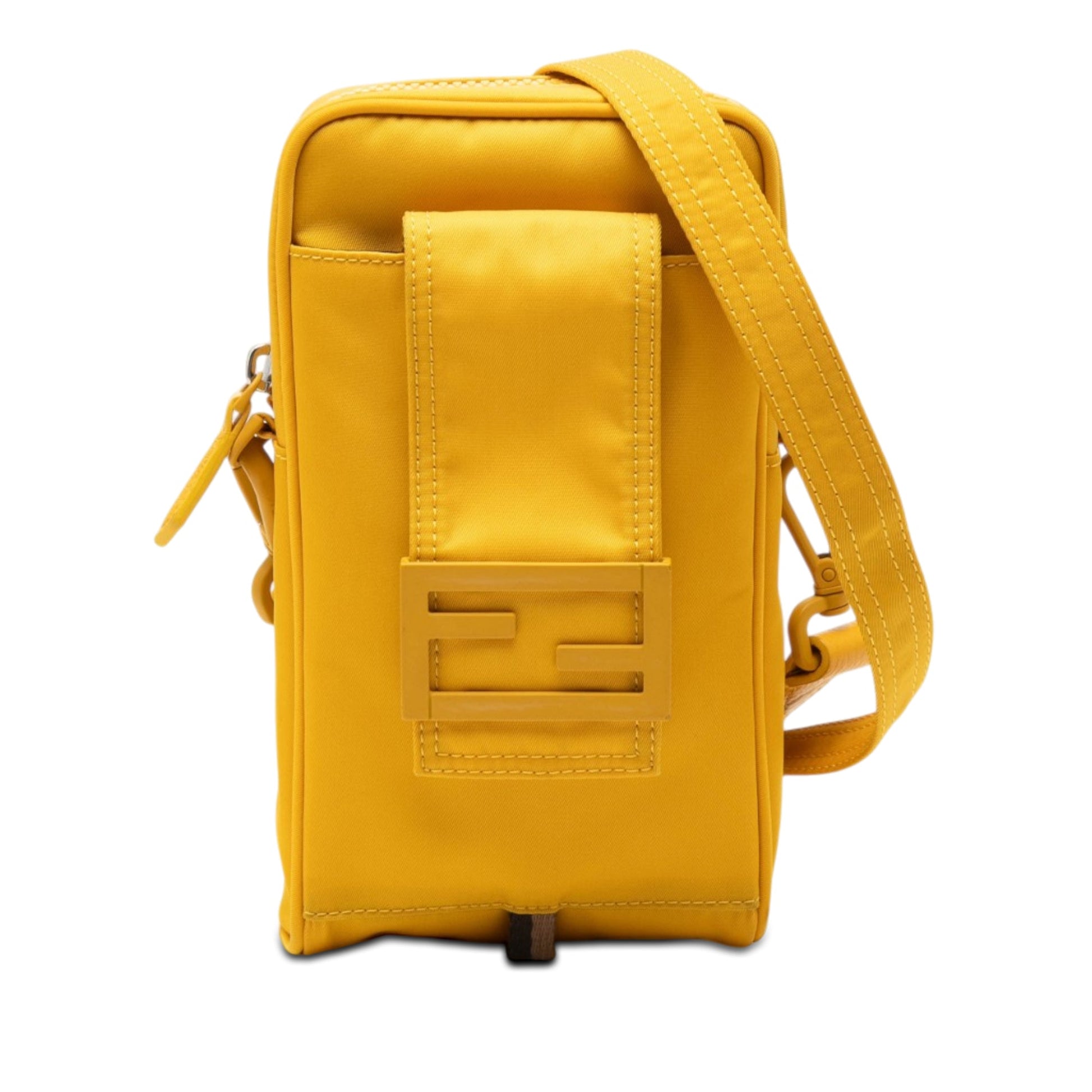 Fendi Nylon Baguette Phone Crossbody
