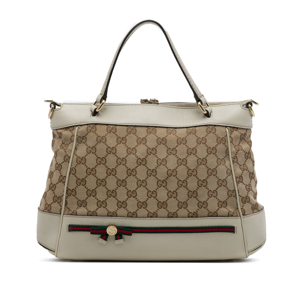 Gucci GG Canvas Web Mayfair Satchel