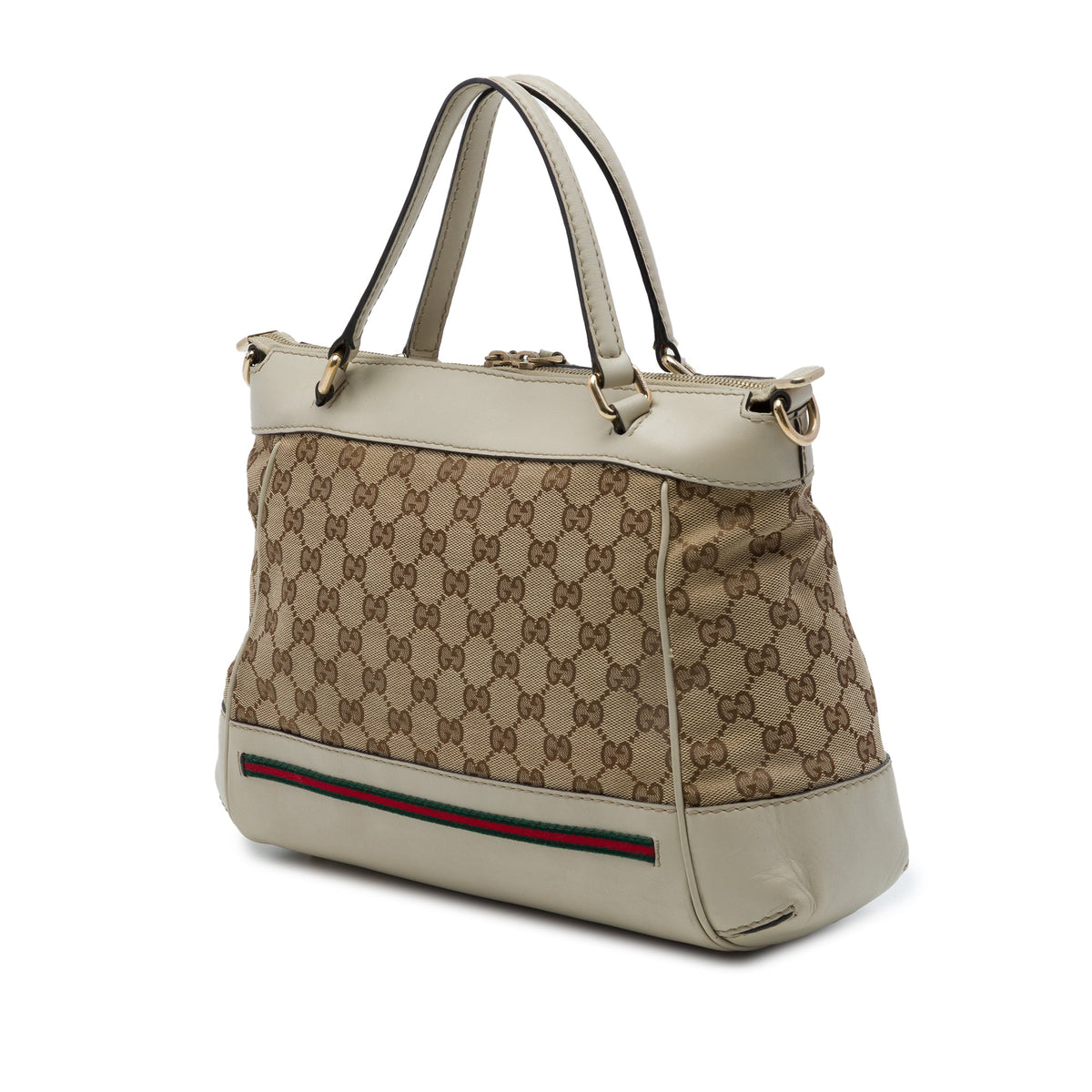 Gucci GG Canvas Web Mayfair Satchel
