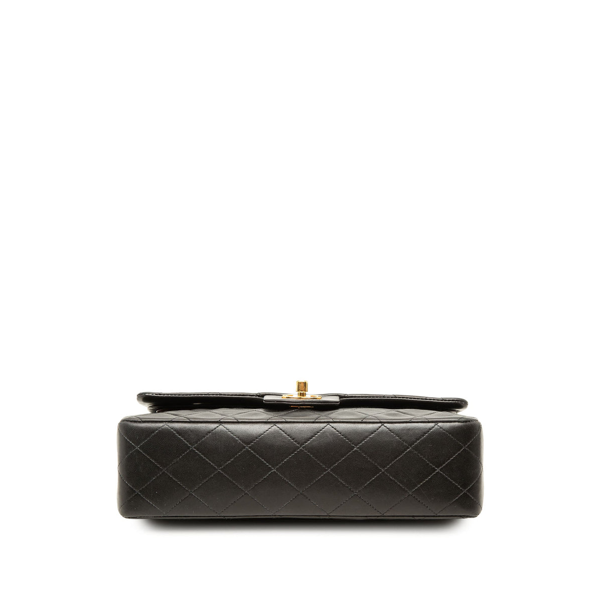 Chanel Medium Classic Lambskin Double Flap — Black