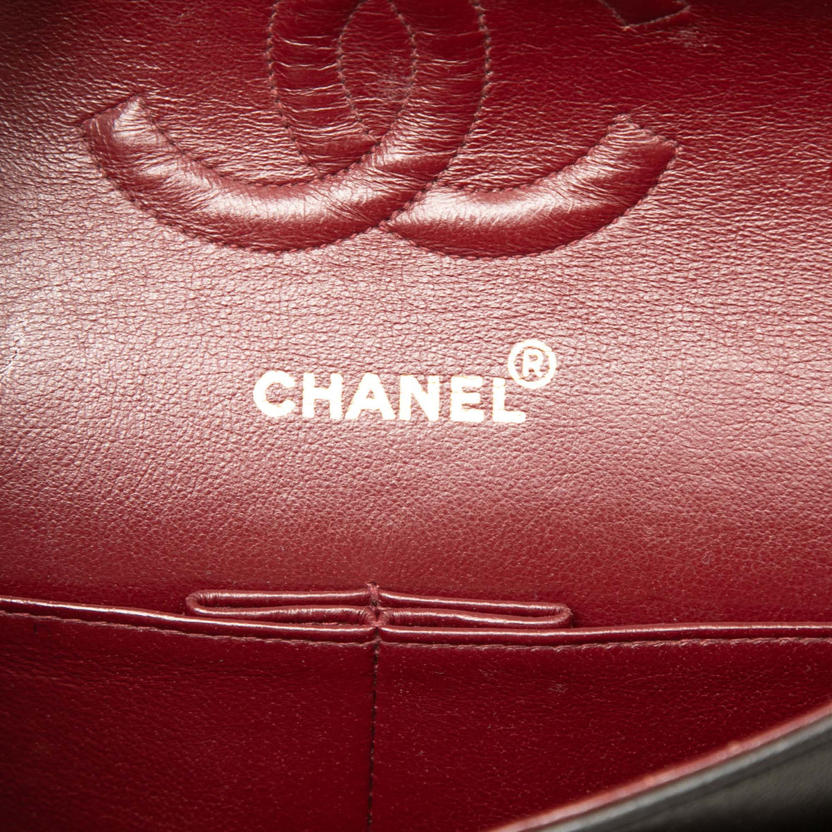 Chanel Medium Classic Lambskin Double Flap — Black
