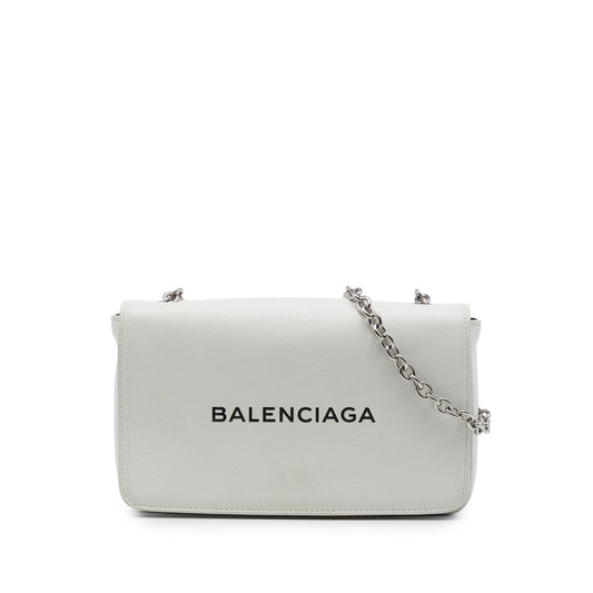 Balenciaga Leather Everyday Wallet on Chain