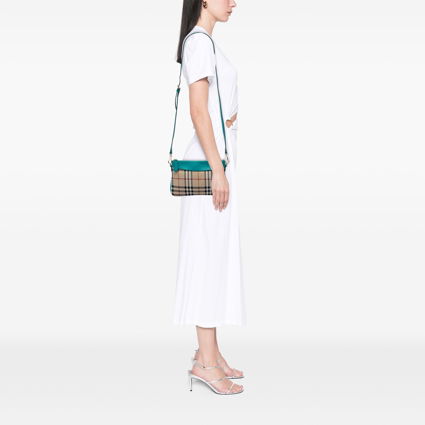 Burberry Haymarket Check Nylon Peyton Crossbody