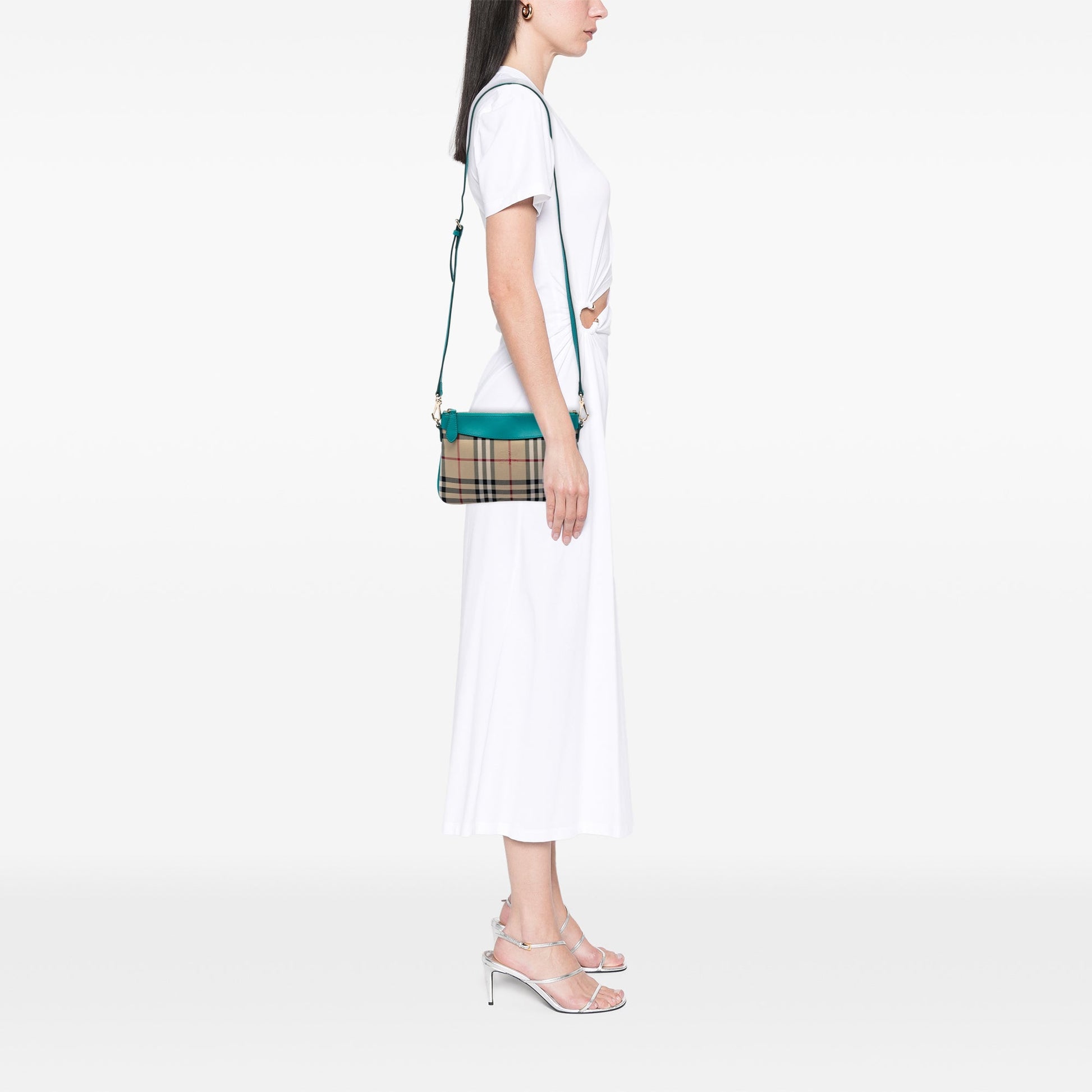 Burberry Haymarket Check Nylon Peyton Crossbody