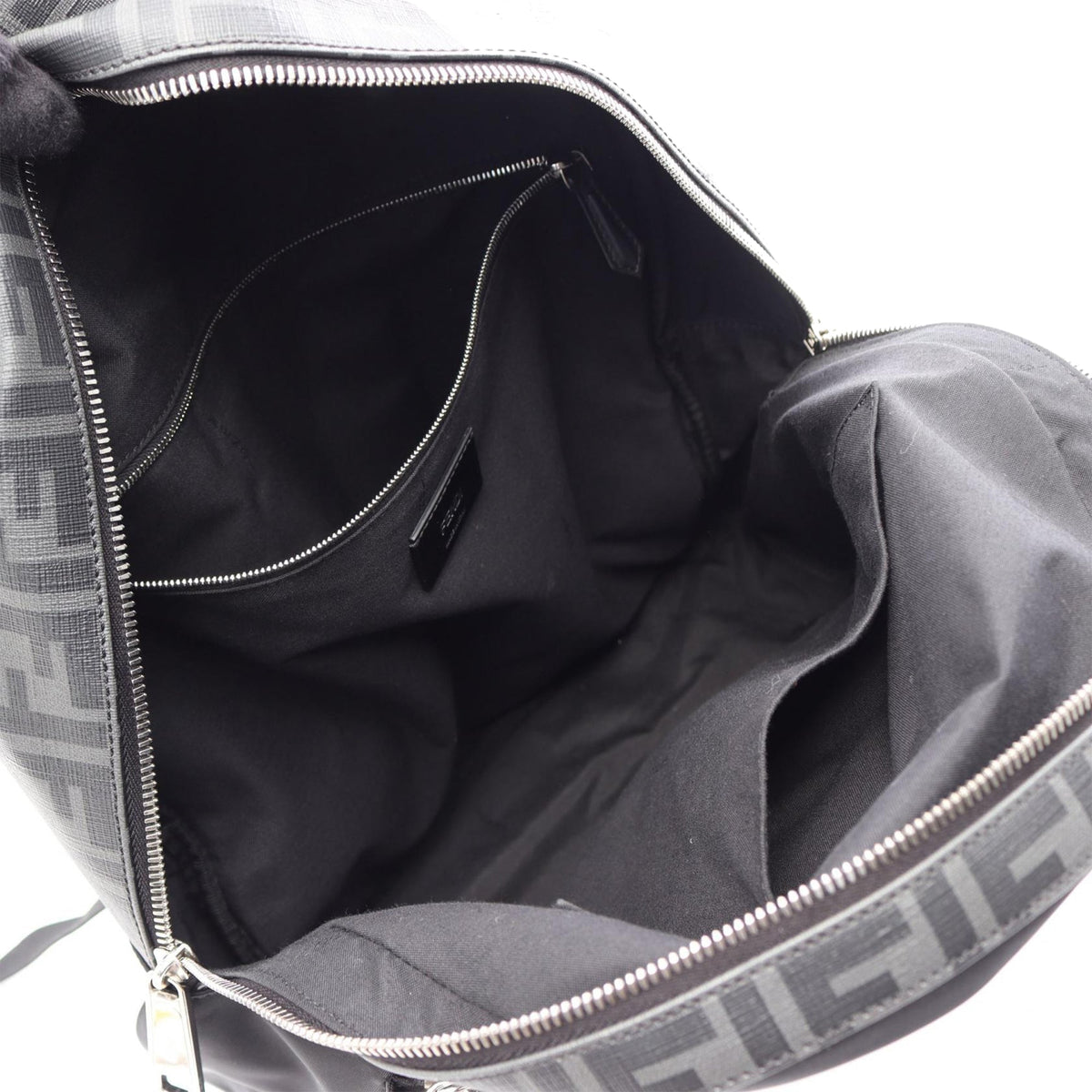 Fendi Zucca Coated Canvas and Nylon Diagonal Backpack